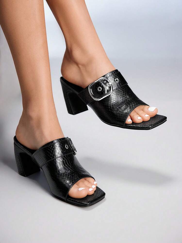 CUCCOO GRLICON Women's High Heel Sandals, Y2K, Punk, Biker, Cool Girl Style, Suitable For Halloween, Christmas, Party