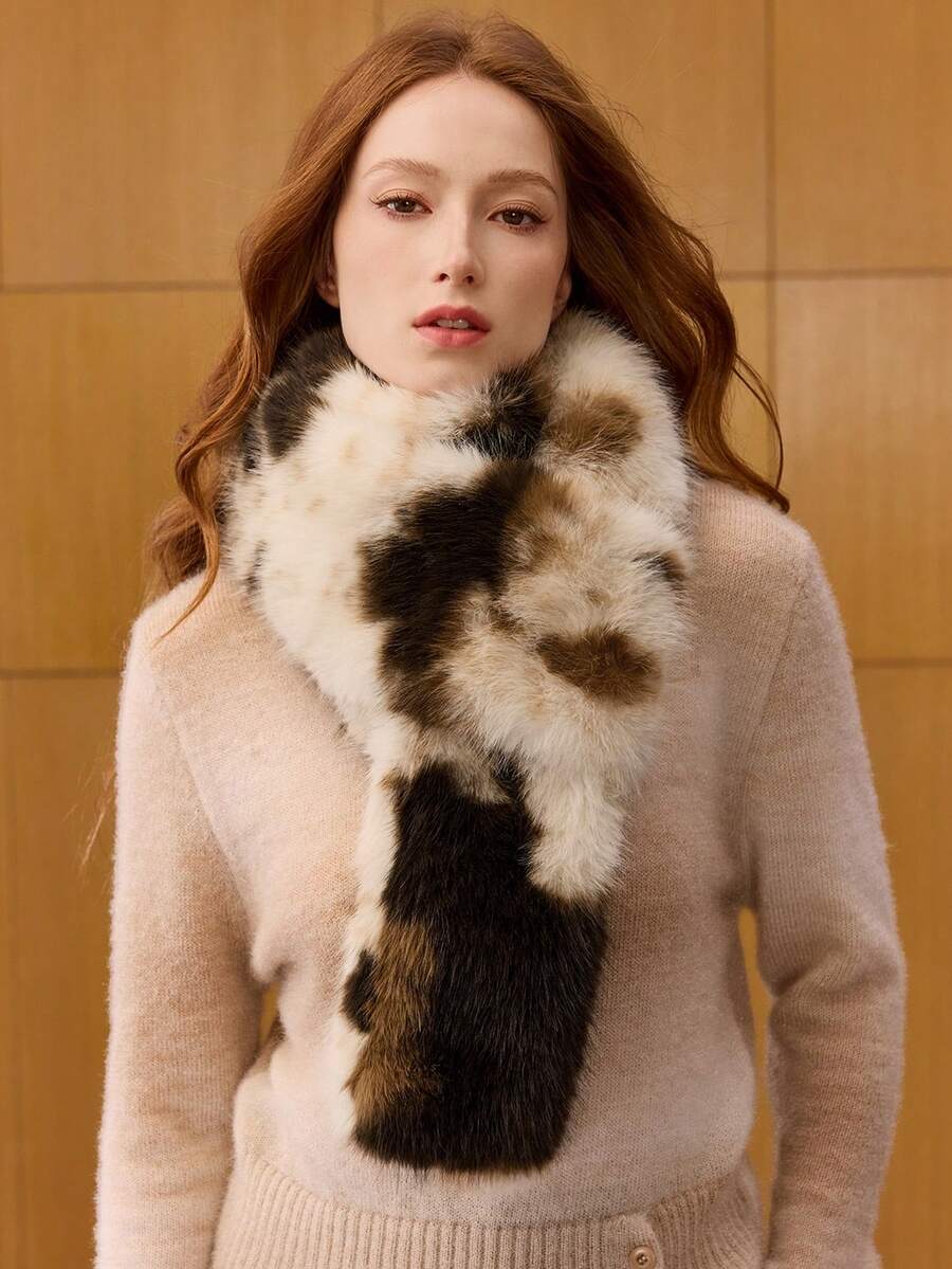 MOTF PREMIUM SOFT LEOPARD PRINT FUZZY SCARF, AUTUMN/WINTER