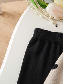 Genkimix Kids Young Girls Heart Pattern Knitted Sweater Long Sleeve Top And Leggings Set, Fashionable And Cute, Autumn/Winter Girls Sweater Sets Winter Young Girls Sets Two Pieces Pants Set Kids Girl Long Sleeves Outfits Girl S Spring And Autumn Suit Girl Knit Set Two Pieces Pants Set Girls Knit Set Knit Set Kids Knit Long Sleeve Set Sweater Set Girls Sweater Sets Winter Young Girls Sets Girl Clothes Autumn And Winter Clothes Girl Knit Set Little Girls Pants Set Girls Sweater Sets Winter Young Girls Sets 2pcs Set Toddler Girls Girl S Spring And Autumn Suit Girl Knit Set Girls Spring And Autumn Suit Girl Spring And Autumn Suit - Khaki - View 6