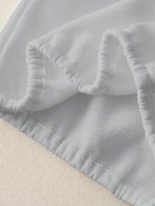 Genkimix Kids 休闲宽松圆领长袖短款女童卫衣 - 淺灰色 - 查看 8