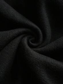 SLATEMANN 宽松版型男士标语图案落肩黑色字母洛杉矶长袖连帽衫，适合朋友、丈夫、男朋友的礼物，秋季 - 黑色 - 查看 6