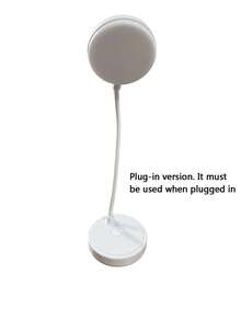 1 pieza Lámpara de mesa redonda de tres colores ajustable con alimentación USB (Versión con enchufe. Debe usarse cuando esté enchufada) - 1pc - Ver 9