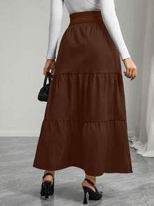 Momance 纯色褶裥孕妇裙