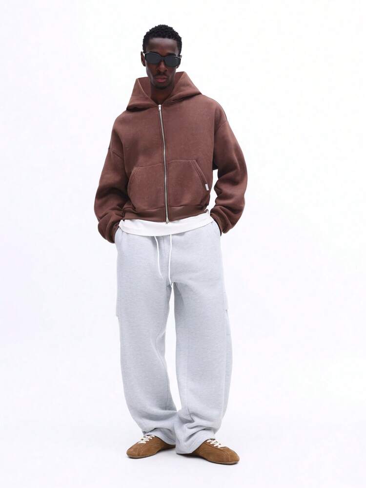 Relaxed Fit Drawstring Sweatpants With Side Pockets