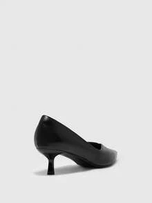 CUCCOO BIZCHIC 女士尖头百搭高跟鞋，适合日常通勤 - 黑色 - 查看 3