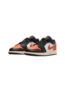 Nike Giày Jordan 1 Low trẻ em màu Đen/Trắng/Nhạt/Xanh sao biển 553560 - Black/White/Sail/Starfish - Xem 2