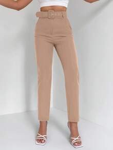EURMUSE Women's Casual/Commute Minimalist Suit Pants - Unta - View 4