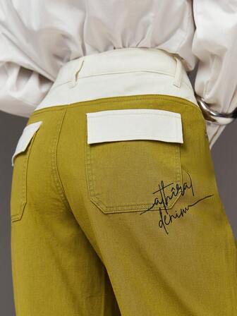 Athîral 女士休闲度假彩色牛仔裤