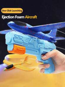 1个泡沫飞机发射器，户外互动弹射滑翔机，喷气式飞机，飞机，飞机用品，飞机，飞机玩具，飞机