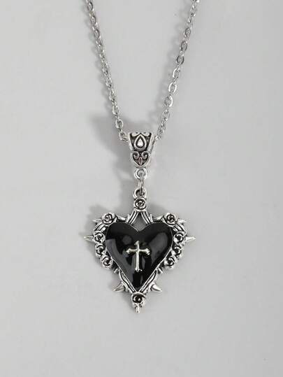 Vintage Gothic Style Sword Pendant Necklace, Suitable For Daily Wear