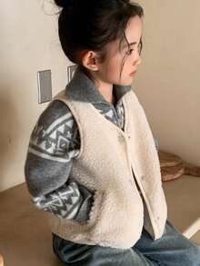 DAZY 女童羊毛夹克背心