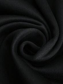 ROMWE MEN Street Life Men's Cross Stripe Zip-Up Hoodie Casual Sweatshirt - Black - View 5