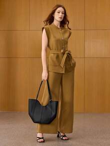 MOTF PREMIUM WOMEN'S LARGE CAPACITY SHOULDER BAG - Black - View 9