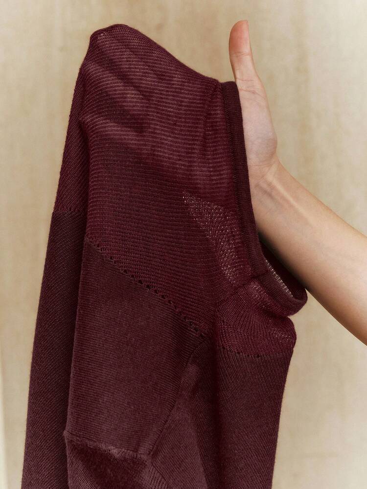 Valentine Plus Size Elegant Solid Color Knitted Slim Fit Pullover Sweater For Women, Autumn/Winter, Suitable For Casual, Formal, Party, Work, Graduation, Wedding