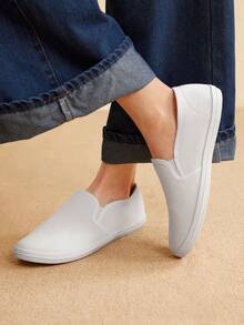 CUCCOO EASI 女士纯色休闲日常百搭平底帆布鞋