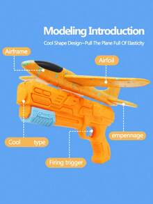 1个泡沫飞机发射器，户外互动弹射滑翔机，喷气式飞机，飞机，飞机用品，飞机，飞机玩具，飞机