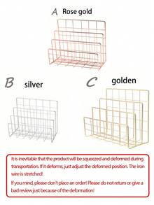 SHEIN Multi-Layer Storage Shelf For Letters And Books, Minimalist Home Decor Back To School