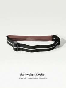 GLOWMODE Break A Sweat Quick-Dry Lightweight Adjustable Belt Reflective Running Belt Bag - Deer antler brown - View 2