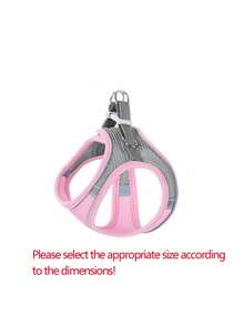 Un conjunto de arneses y correas para mascotas de malla transpirable con patrones impresos a color. La tela de malla es fresca y flexible sin romperse. Las tiras reflectantes de alta visibilidad pueden mejorar la tasa de detección por la noche y prevenir accidentes de tráfico. Los cinturones de se ajustan bien al Body de la mascota sin causar daño. Dos anillos grandes pueden ayudar a los perros a controlar y transportar bolsas de basura. El pequeño anillo en D se puede usar para colgar adornos. Se puede usar para caminar y transportar. - Rosa Fucsia - Ver 5