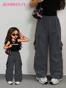 Sparklyn Tween 女童休闲纯色工装裤