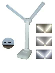 可调节双头LED台灯，可调光折叠式设计，适用于学习和办公用途 - 摺疊雙頭檯燈 - 查看 5