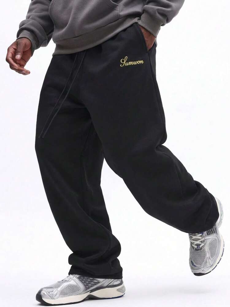 Pantaloni della tuta con logo ricamato e coulisse in vita