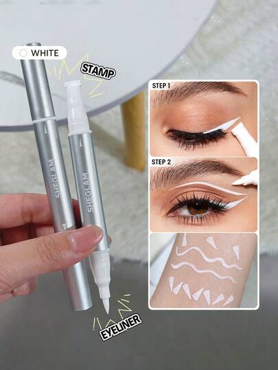 LáPiz Delineador De Ojos Mate Ultra Wing It Waterproof Liner Duo-White De Alta PigmentacióN, De Secado RáPido, Resistente Al Agua Y Al Sudor, 3 Colores, Para Principiantes, Suave Y Combinable, Maquillaje De Ojos Marca Belleza Maquillaje CosméTico Para Mujeres NiñAs Perfecto Para OtoñO Invierno Ideal Para Y2K Elegante Moda Adecuado Para CumpleañOs Navidad Presente Fiesta Listo Mejor Color