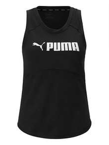 Puma Logo Women's Tank Top Black - Black - View 1