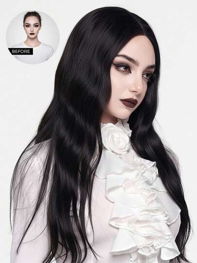Goth Wear And Go Glueless Lace Wigs Straight Hair 6*4 Upgraded To 7*5 Pre-Cut HD Lace Front 180% Density 12-16 Bob Inch 18-26 Regular Inch Natural Color Pre-Plucked Hairline Lace Front Wig High Quality Daily Use Free Gifts Looking Versatile Style Vacay Active Energy Travel Essential Holiday Outfit Accessories