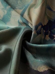 Ellevyn 大码女士时尚浪漫花卉蕾丝拼接连衣裙圣诞派对礼服 - 彩色 - 查看 9