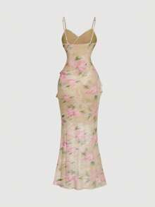 SHEIN MOD Đầm nữ không tay, xếp ly, xẻ tà, thích hợp cho mùa hè, ngày lễ tình nhân, trang phục lễ hội, trang phục đi biển, áo đi chơi, hẹn hò, đầm dự tiệc cưới họa tiết hoa, đầm dự tiệc tối trên du thuyền, đầm dự tiệc ngoài trời, đầm dự tiệc tối trong kỳ nghỉ, đầm dạ hội, đầm sinh nhật. - Nhiều màu - Xem 3