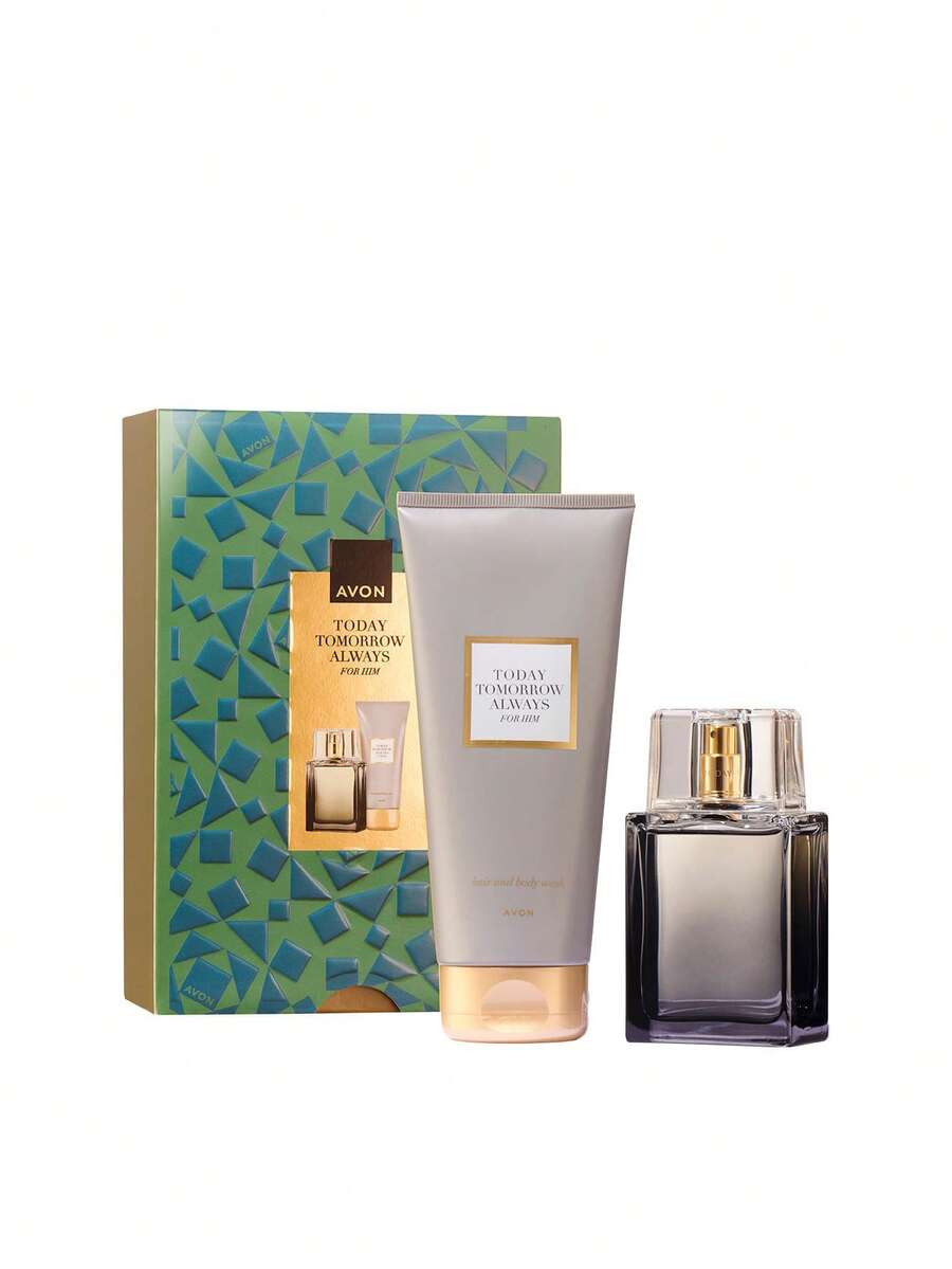 Avon مجموعة هدايا عطر تواليت للرجال "اليوم غدا دائما" 75 مل - بتوقيت شرق الولايات المتحدة - مشاهدة 1