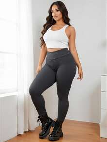 CosyJoli 3pcs/Pack Plus Size Women's Skinny Jeggings - Multicolor - View 5
