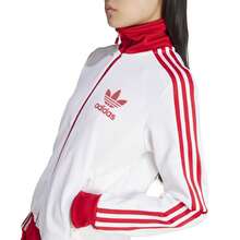 Adidas CLASSIC TT WOMEN  FULL ZIP SWEATSHIRT RED AND WHITE JX7849 - Red and White - View 2