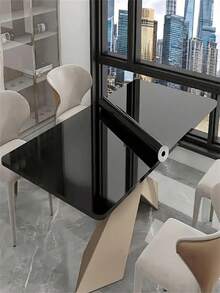1 Cuộn Giấy Dán Tường Bóng Họa Tiết Bóc Ra Và Dán Kèm Miếng Dán Tường Chống Thấm Nước Và Dầu, Thích Hợp Cho Tủ, Đồ Nội Thất Và Trang Trí Nhà Cửa Với 2 Kích Thước: 15,7 Inch X 118,11 Inch/15,7 Inch X 196,85 Inch - màu đen - Xem 5