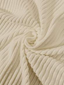 GlowEve Women's Solid Color Single-Breasted Fashionable Versatile Daily Commute Bell Sleeve T-Shirt - Apricot - View 4