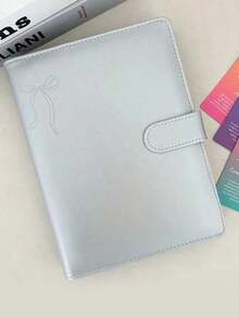 A5仿皮照片卡册 - 银色偶像照片卡收藏收纳册 - 銀色 - 查看 1