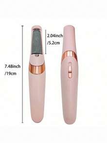 1 Electric Foot Dead Skin Remover, Electric Foot Grinder, Electronic Foot File, Creative Electronic Foot File, Household Exfoliating Tool, Rechargeable Foot Callus Remover Foot File, Professional Foot Care Kit Dead Skin Remover Foot Massager, Perfect Gift - Pink - View 7