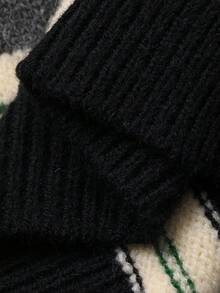 DAZY 男童休闲落肩条纹针织套头毛衣 - 灰色 - 查看 7