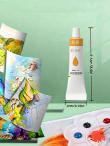 12/18/24 Colors Mixed Color Gouache Paint, Colorful Multi-Purpose Paint For Painting, Each 5ml/0.18oz, Water-Based Pigment Tubes For Canvas, Wood, And Crafts - Artist Quality Supplies For Professionals, Students, And Adults Back To School,Back To School,School Supplies, Durable, Ease Of Use, Giftable, Versatile - Multicolor - View 2