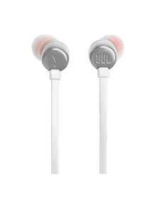 Tune 310C Hi-Res Wired Earbuds, Pure Bass JBL Sound, USB-C Connection, Three-Key Remote With Microphone, T A N G L E-Free Flat Cable, White - White - View 3