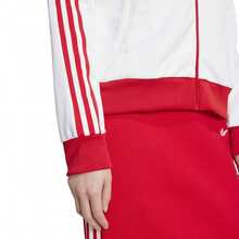 Adidas CLASSIC TT WOMEN  FULL ZIP SWEATSHIRT RED AND WHITE JX7849 - Red and White - View 3