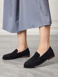 Sleekvia Mocassini comodi e casual da donna per l'uso quotidiano e versatile - Blu Navy - Visualizzare 5