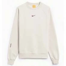 Nike Sports Sweatshirts Durable Fleece-Lined Stretchy Training Daily Outdoor Red FN8160-104 - Light Orewood Brown/Team Red - View 2