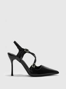 CUCCOO BIZCHIC Women's Elegant Pointed Toe Pumps, Suitable For Party And Commute For Christmas - Black - View 2