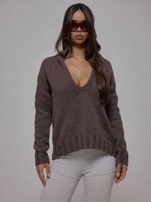 MUSERA Women Sweaters - Chocolate Brown - View 5