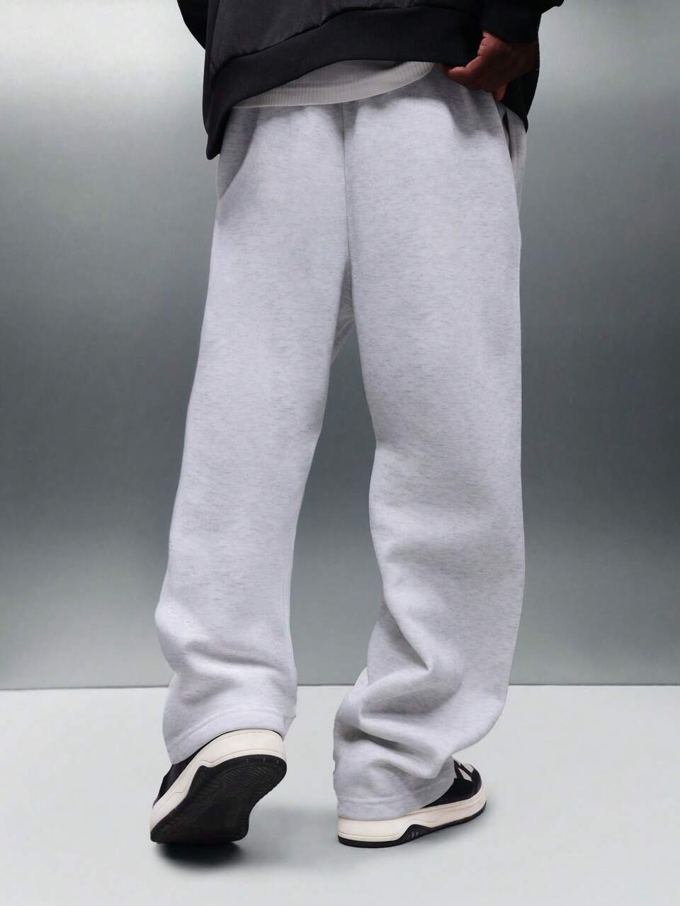 PLAYBOY X SUMWON Pantalon de survêtement ample à cordon de serrage avec logo de lapin brodé sur la taille élastique pour un confort décontracté et un style de détente