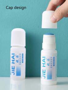 热敏纸擦除液，快递覆盖液，热敏墨水擦除液，简约设计，保护隐私，成分安全无害，方便携带，随时随地保护个人隐私，适合家庭使用，快递擦除液（颜色和款式随机），沙特国庆节，沙特国庆节礼物，国庆节分发，圣诞节礼物，万圣节礼物 - 彩色 - 查看 4