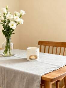 Cirelle 1个小型陶瓷精油扩香器兼香薰灯，镂空心形设计，适合居家使用，是放松、冥想、瑜伽和水疗的完美礼物。 - 白色 - 查看 10