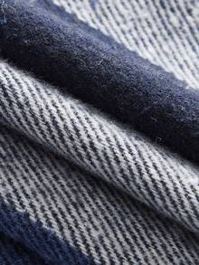 Officeau 男士休闲格子长袖衬衫，适合秋冬夏季穿着 - 彩色 - 查看 3